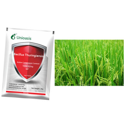 Agriculture wide application pesticide 16000IU/mg Bacillus thuringiensis strong permeability on crop leaves 